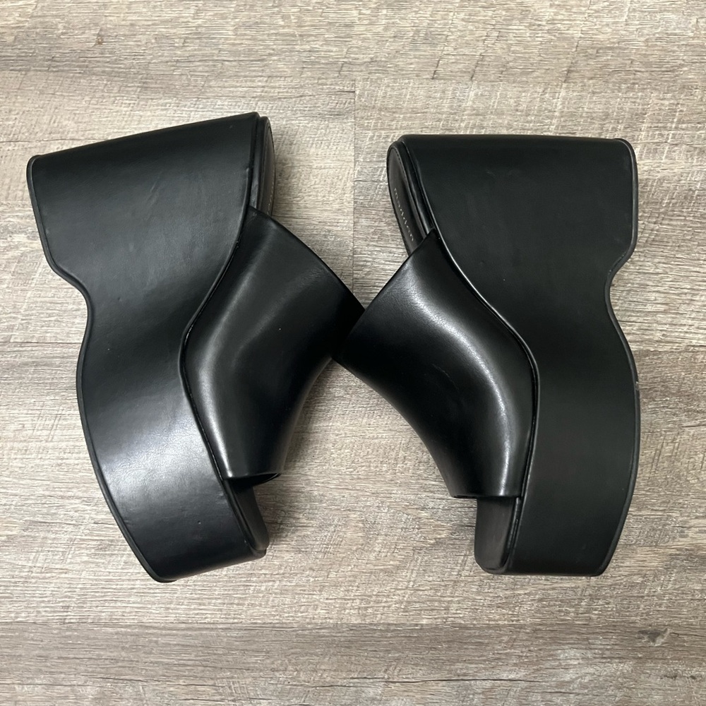 Madden Girl Sleek Black Mules